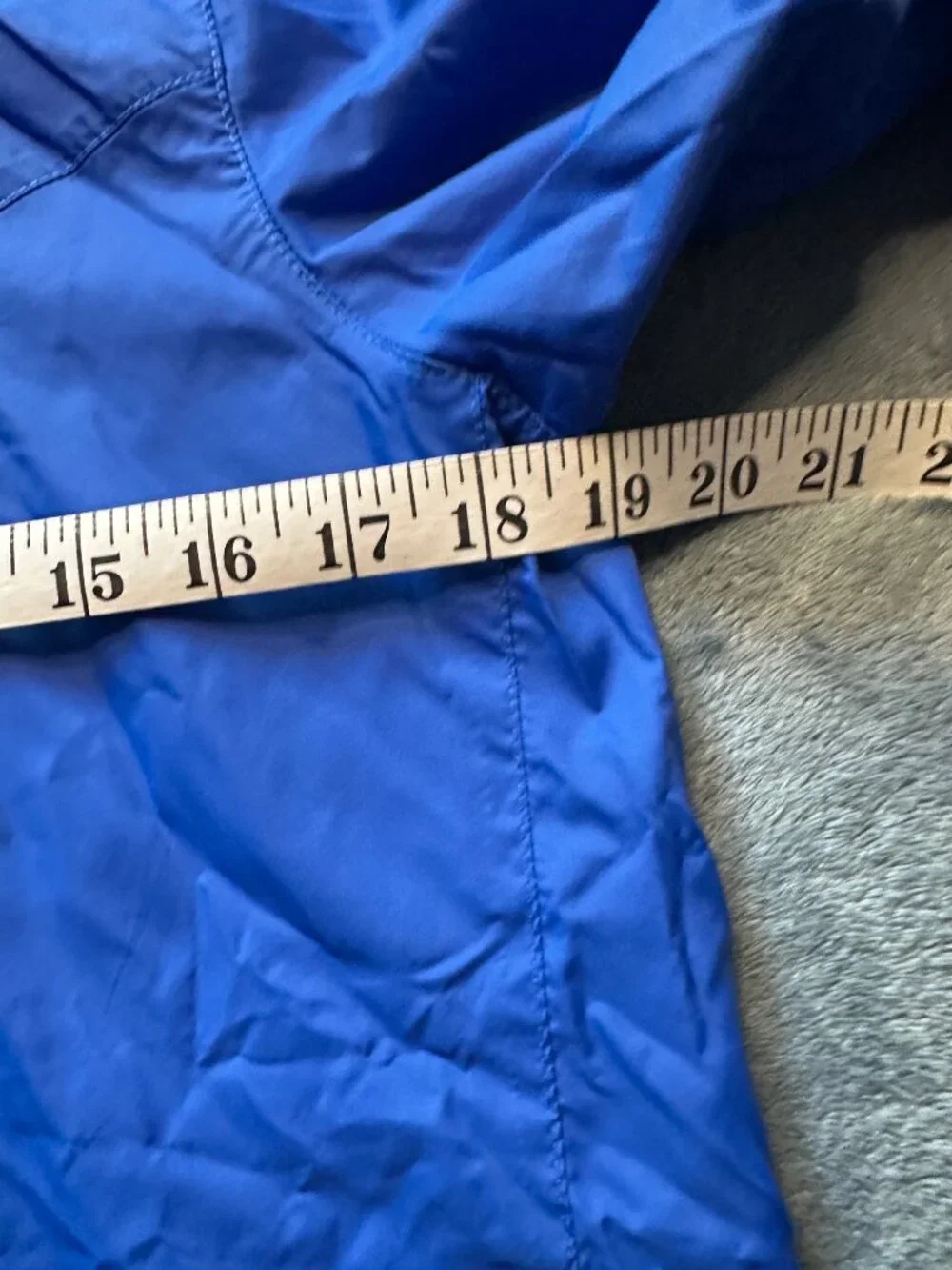 Nike Youth Blue Full-Zip Lightweight Detachable Hooded Windbreaker Rain Jacket